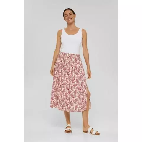 Esprit midi print rok off white 022EE1D302 113