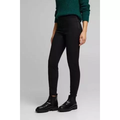 Esprit flanel tregging zwart 100EE1B325 E001