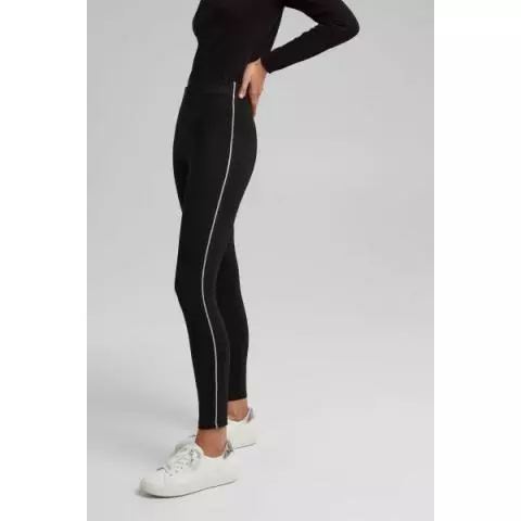 Esprit tregging met streep zwart 110EE1B301 E001
