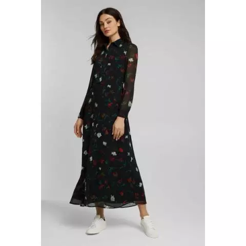 Lange jurk blouse top