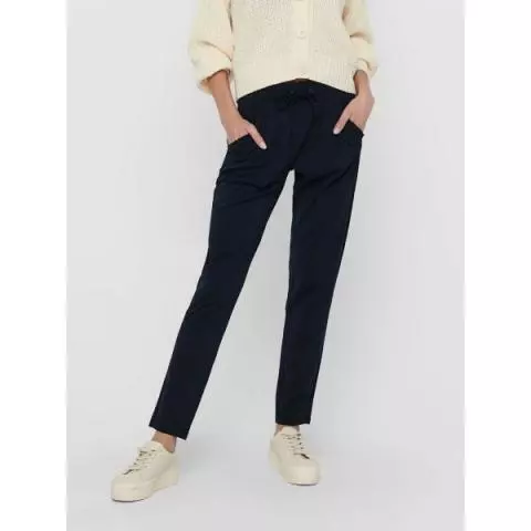 Jacqueline de Yong jersey broek blauw 15208415