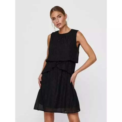 Jacqueline de Yong glitterjurk zwart 15211841