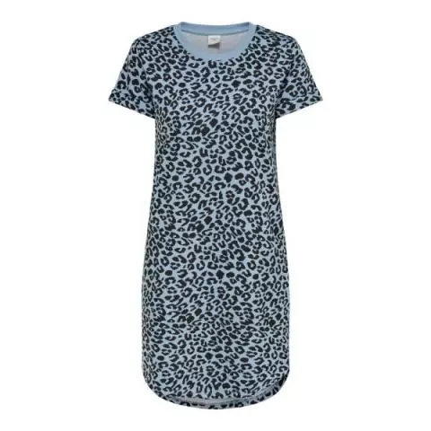 Jacqueline de Yong jersey jurk faded blue 15227285