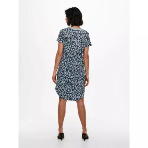 Jacqueline de Yong jersey jurk faded blue 15227285