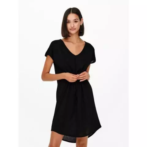 Black jersey best sale dress