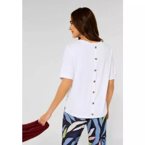 Street One knopen shirt white 318025 10000