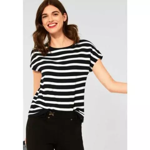 Zwart wit sales streep shirt