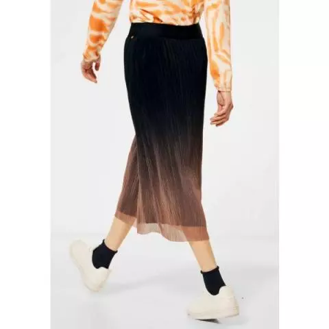 Plisse rok oranje outlet