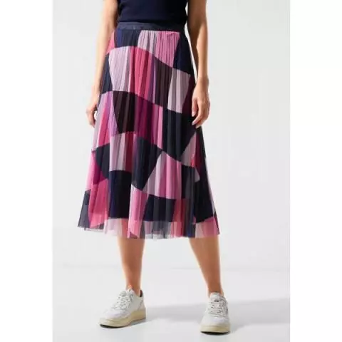 Street One plisse rok legend rose 361355 34963