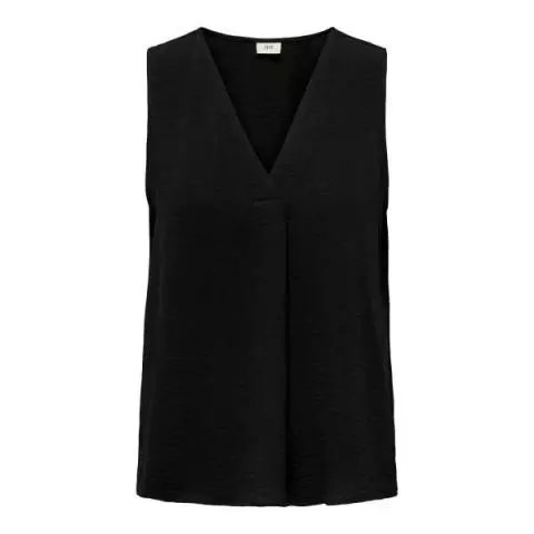 Zwarte mouwloze blouse on sale