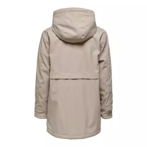 JDY teddy gevoerde regenjas simply taupe 15270963