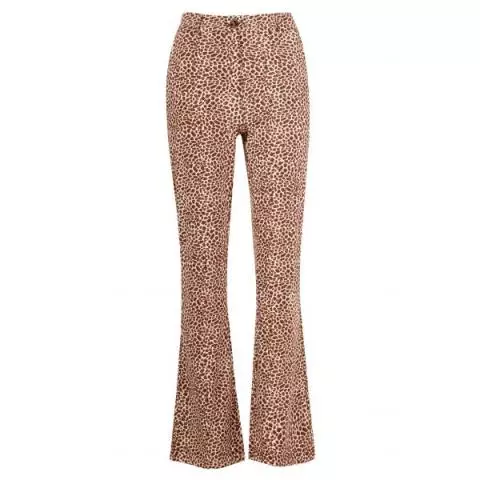 Tramontana flared animalprint broek Q10 04 101