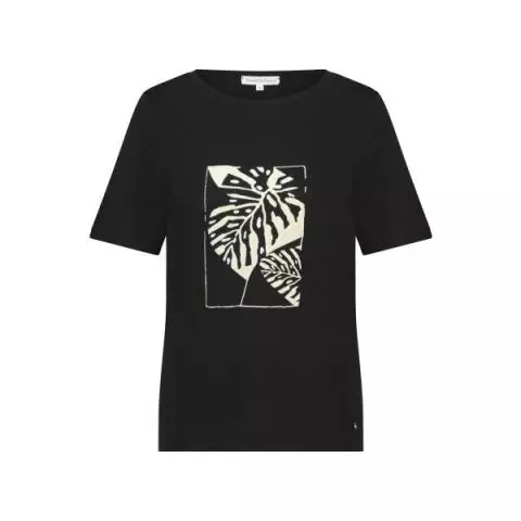 Tramontana print shirt black V01 08 401