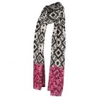 Sarlini lange print sjaal fuchsia 000420-00404-One Size