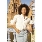Tramontana broderie blouse off white Q17-11-301