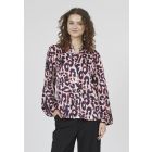 Sisters Point leopard blouse red GADA-SH50