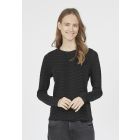 Sisters Point zebra glitter shirt black VIXA-LS2