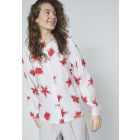 Sisters Point print blouse cream/red GADA-SH57