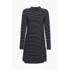Esprit gestreepte jurk zwart/wit 127EE1E015 E001