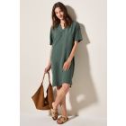Cecil linen jurk balmy khaki 144333 16243