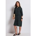 Street One katoenen print jurk mid green 144413