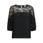 Jacqueline de Yong kanten shirt zwart 15212453