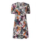 Jacqueline de Yong jungle print jurk ecru 15226056