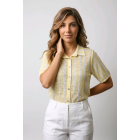 Tramontana streep blouse soft yellow S02-20-301