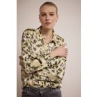 Tramontana print blouse greens C05-17-301