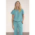 Tramontana crinkled top aqua blue K01-20-403