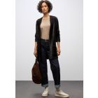 Street One lang fluffy vest darkest brown 253989