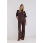 Tramontana broek met stuts chocolate C12-21-102