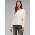 Street One feather trui lucid white 302413 14451