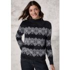 Cecil zachte jacquard trui charcoal grey 302953 26