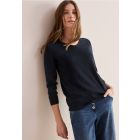 Cecil V-hals trui universal blue 302962 15512