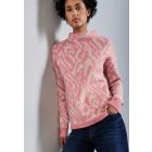 Street One jacquard trui sugar coral 303150 26165