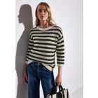 Street One ajour brei trui black 303245 20001
