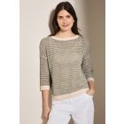 Cecil ajour brei trui pearl beige 303255 26504