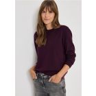 Cecil fijn brei trui eggplant red 303316 16855
