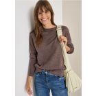 Cecil fijn brei trui mushroom taupe 303316 16963