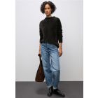 Street One fluffy trui darkest brown 303324 17103
