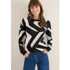 Cecil print trui black 303631 20001