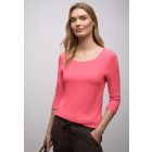 Street One 3/4 mouw shirt coral 317659 17261