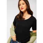 Street One korte mouw shirt zwart 317665 10001