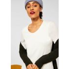 Street One korte mouw shirt off white 317665 10108