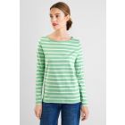 Street One streep shirt brisk green 319234 24696