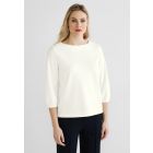 Street One structuur sweater off white 319238 1010
