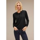Street One chiffon shirt blouse black 320682 10001