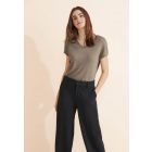 Street One glitter shirt safari beige 321147 15617