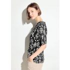 Cecil ornament print shirt black 321507 30001